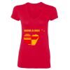 Ladies' SoftStyle® Fitted V-Neck T-Shirt Thumbnail