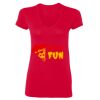 Ladies' SoftStyle® Fitted V-Neck T-Shirt Thumbnail
