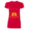 Ladies' SoftStyle® Fitted V-Neck T-Shirt Thumbnail