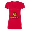 Ladies' SoftStyle® Fitted V-Neck T-Shirt Thumbnail