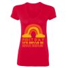 Ladies' SoftStyle® Fitted V-Neck T-Shirt Thumbnail