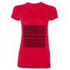 Ladies' SoftStyle® Fitted V-Neck T-Shirt Thumbnail