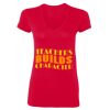 Ladies' SoftStyle® Fitted V-Neck T-Shirt Thumbnail