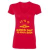 Ladies' SoftStyle® Fitted V-Neck T-Shirt Thumbnail