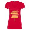 Ladies' SoftStyle® Fitted V-Neck T-Shirt Thumbnail